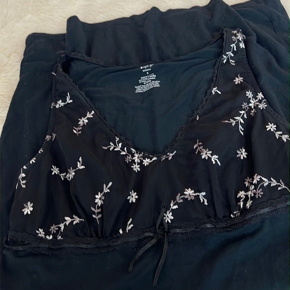 Floral Embroidered Slip Dress Nightgown - Picture 5 of 7